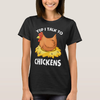 Hühnerbesitzer Ich Rede Mit Hühnern Hühner Leute T-Shirt