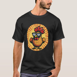 Hühnerbrust-Sonnenbrille-Kostüm T-Shirt