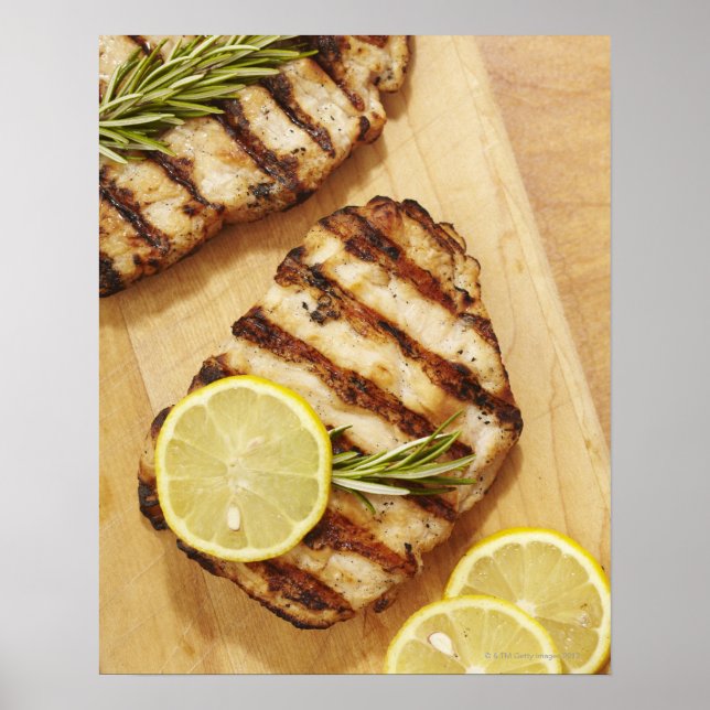 Hühnerbrüste, gegrillt poster (Vorne)
