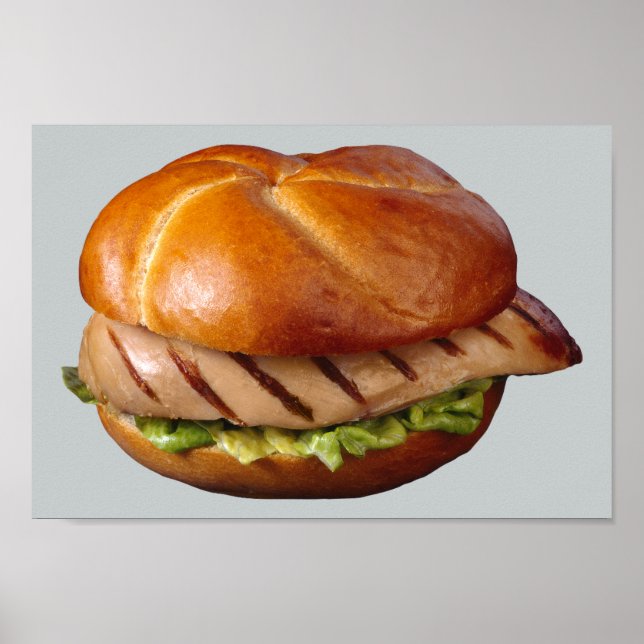 Hühnerbrustsandwich Poster (Vorne)