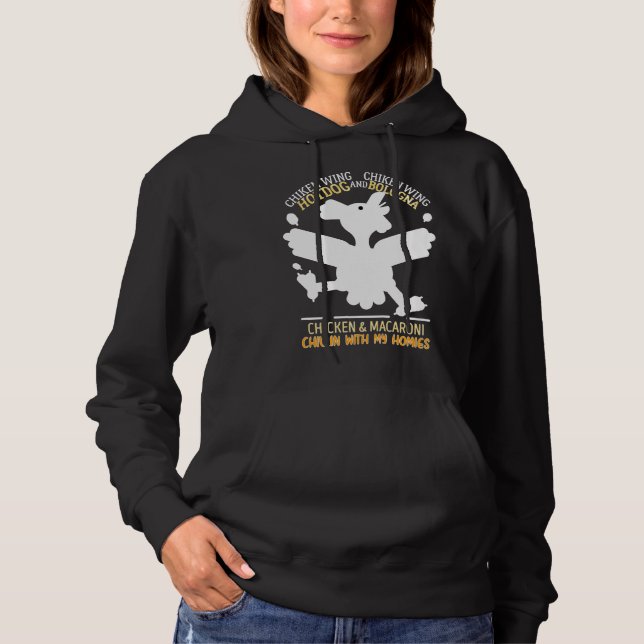Hühnerchill mit hoodie (Vorderseite)