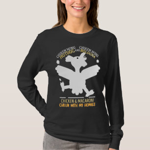 Hühnerchill mit T-Shirt