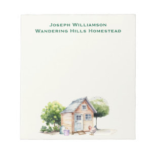 Hühnercoop Personalisiert Notizblock