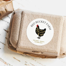 Hühnerfarm Frische Eier Retro