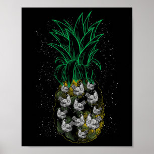 Hühnerfarm Tierliebhaber Bauerngeschenk Huhn Anana Poster