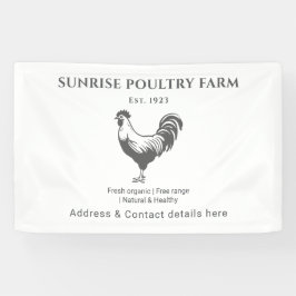 Hühnerfarmhaus Banner