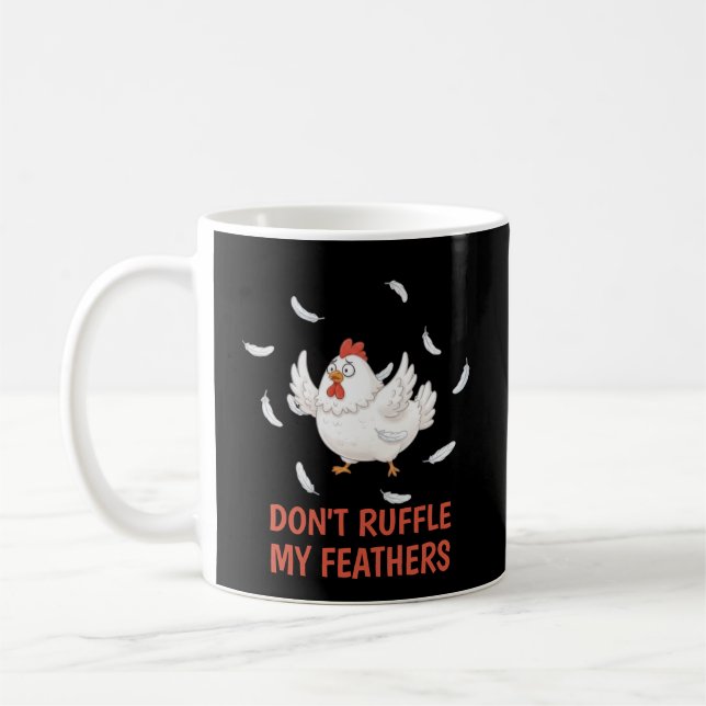 Hühnerfedern Kaffeetasse (Links)