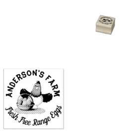Hühnerfirma Funny Custom Family Farm Ei Gummistempel