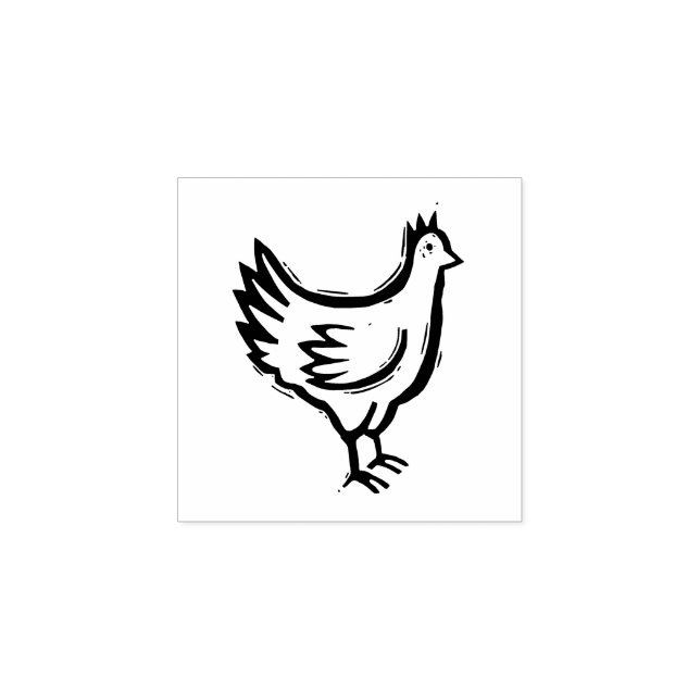 Hühnerfleisch Briefmarke DIY Hochzeitslieferungen  Gummistempel (Prägung)