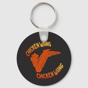 Hühnerflügel-Button-Schlüsselanhänger Schlüsselanhänger