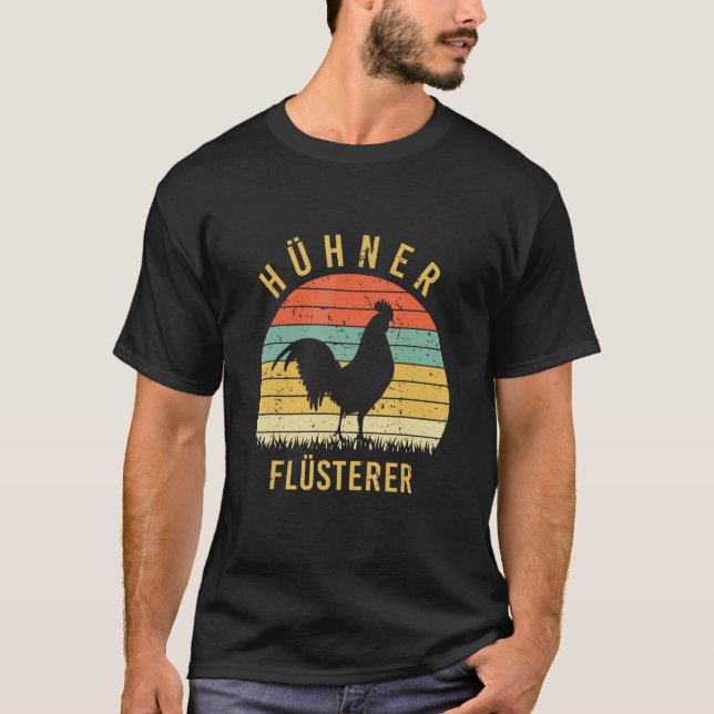 Hühnerflüsterer Bauer Bauer Retro T-Shirt (Vorderseite)
