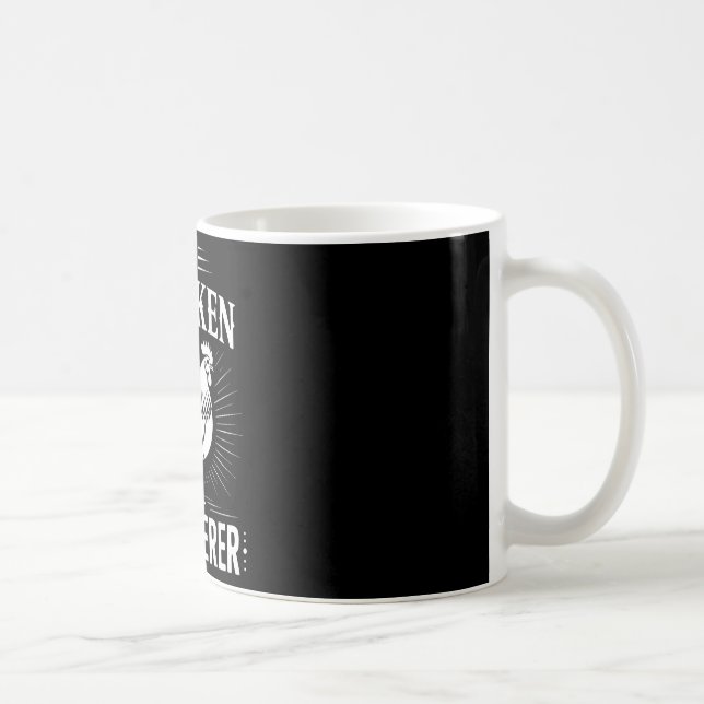 Hühnerflüsterer Geflügelfarmer Hahn _2  Kaffeetasse (Rechts)