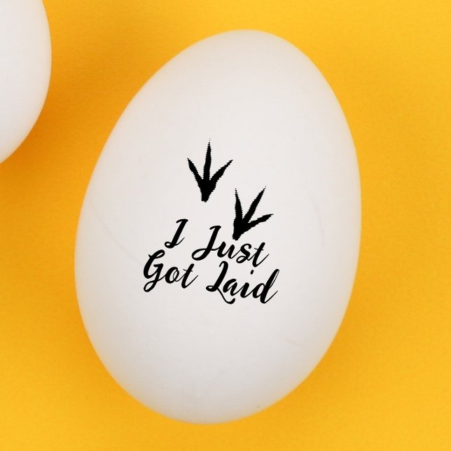 Hühnerfüße "i just got" Ei Gummistempel (Von Creator hochgeladen)