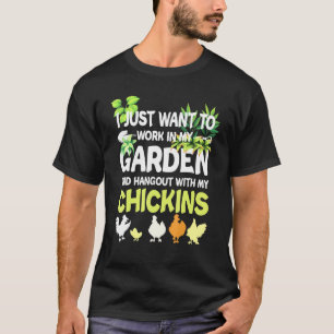 Hühnergarten Gartenarbeit Für Männer Frauen Gärtne T-Shirt