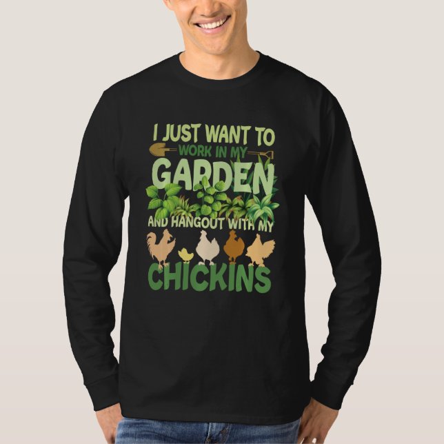Hühnergarten Sonnengarten für Männer - Garten T-Shirt (Vorderseite)