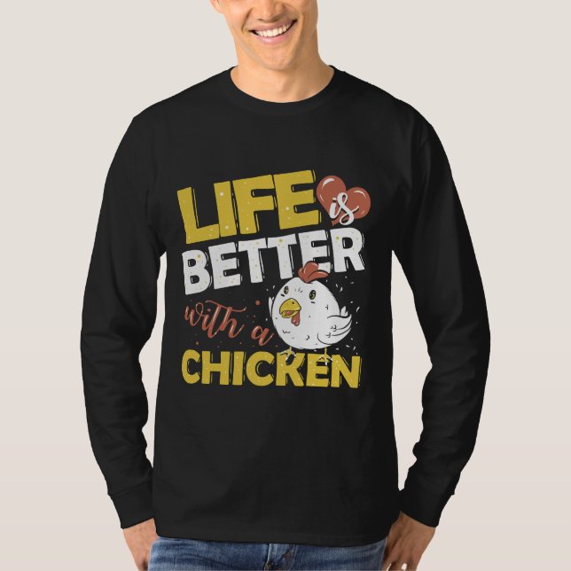 Hühnergeflügel-Bauer T-Shirt (Vorderseite)