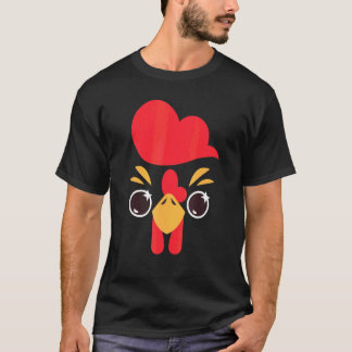 Hühnergesicht Halloween-Kostüm Huhn Kinder Junge G T-Shirt