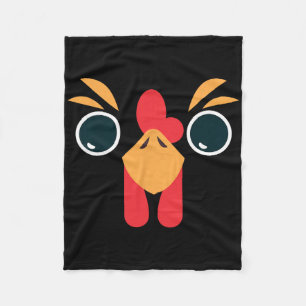 Hühnergesicht - Haus Huhn Outfit Hühnerkostüm Fleecedecke