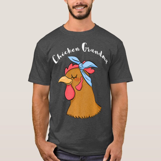 Hühnergrandma Funny Crazy Hen Lady Farm (2) T-Shirt (Vorderseite)