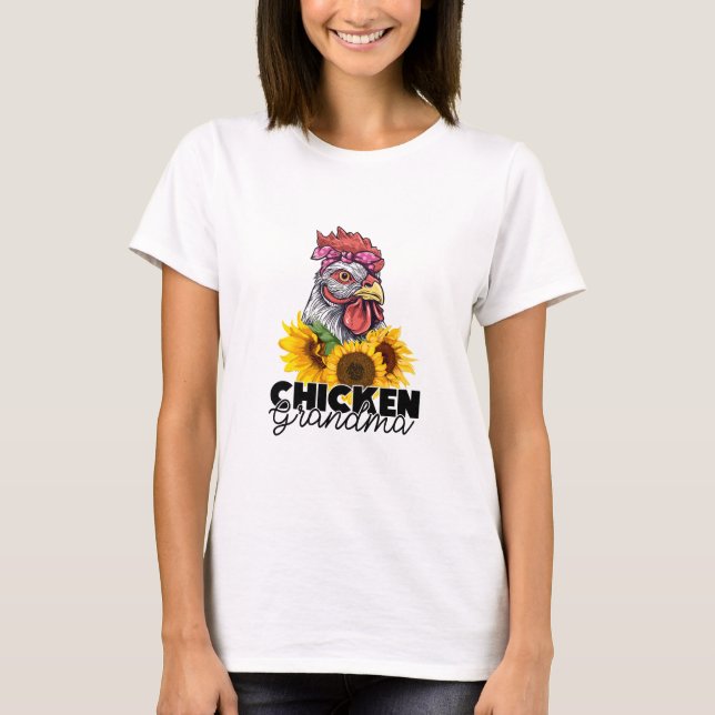 Hühnergrandma T-Shirt (Vorderseite)