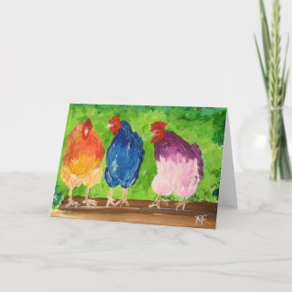 Hühnergraukarte Karte