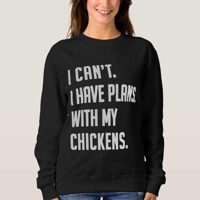 Hühnerhähnchen Liebe Niedlicher Bauer Sweatshirt (Vorderseite)