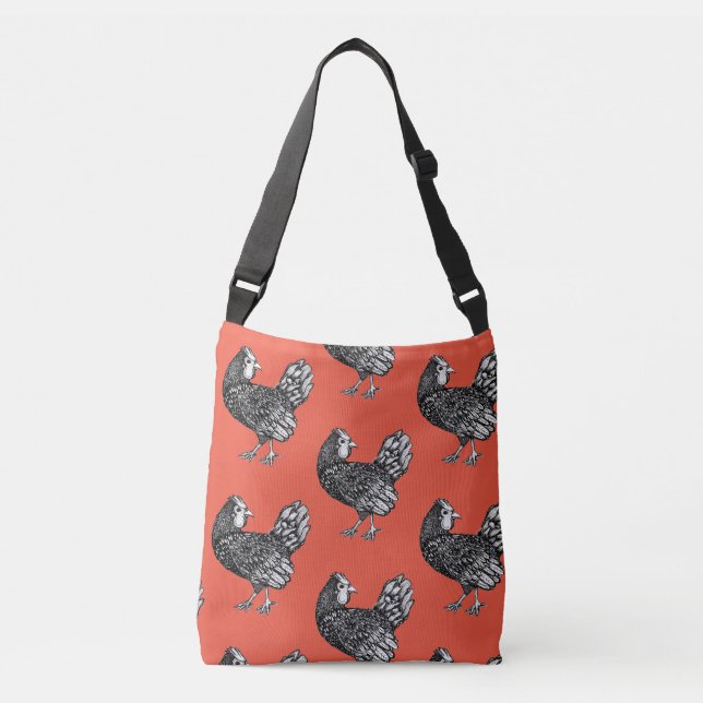 Hühnerhandtasche Tragetaschen Mit Langen Trägern (Vorderseite)