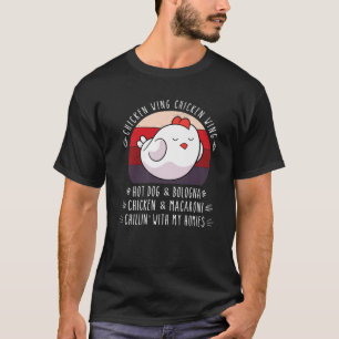 Hühnerhühner Wing Hot Dog T-Shirt