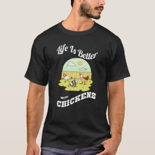 Hühnerhumor mit Hühnern Landwirt T-Shirt