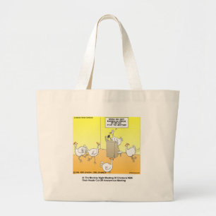 Hühnerkopf Anonyme Cartoon Geschenke & T-Shirts Jumbo Stoffbeutel