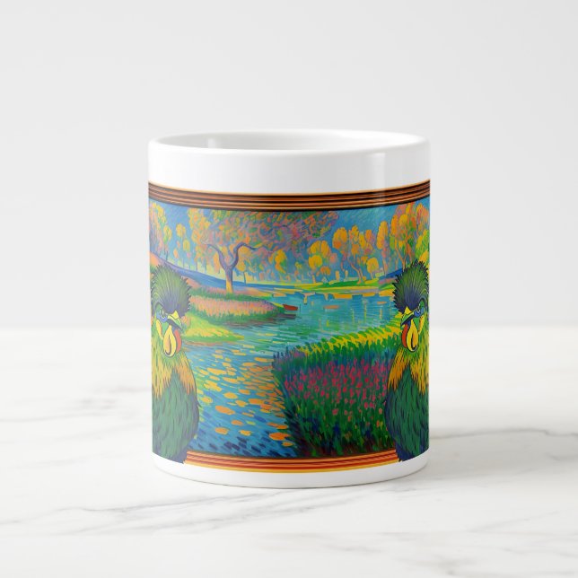 Hühnerkreis-Tasse Jumbo-Tasse (Vorderseite)