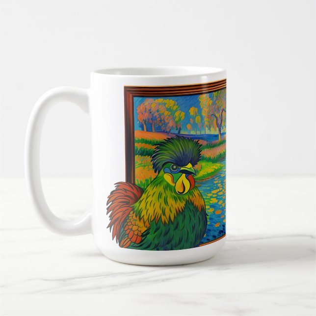 Hühnerkreis-Tasse Kaffeetasse (Links)