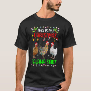 Hühnerleuchten Das ist mein Weihnachtsfest T-Shirt