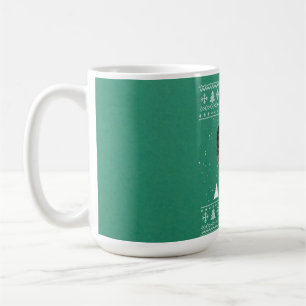 Hühnerleuchten mit Weihnachtsmannmütze Weihnachten Kaffeetasse