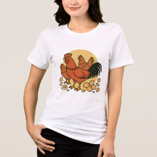Hühnerliebhaber Damen T-Shirt Tri-Blend Shirt