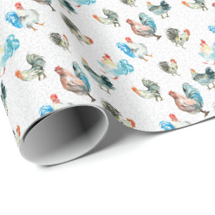 Hühnerliebhaber Landhühner Geschenkpapier