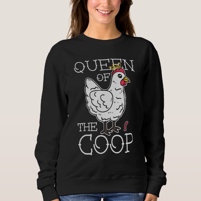 Hühnermädchen Sweatshirt (Vorderseite)