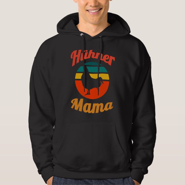 Hühnermama Hoodie (Vorderseite)