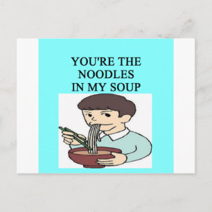 Hühnernudelsuppe Postkarte