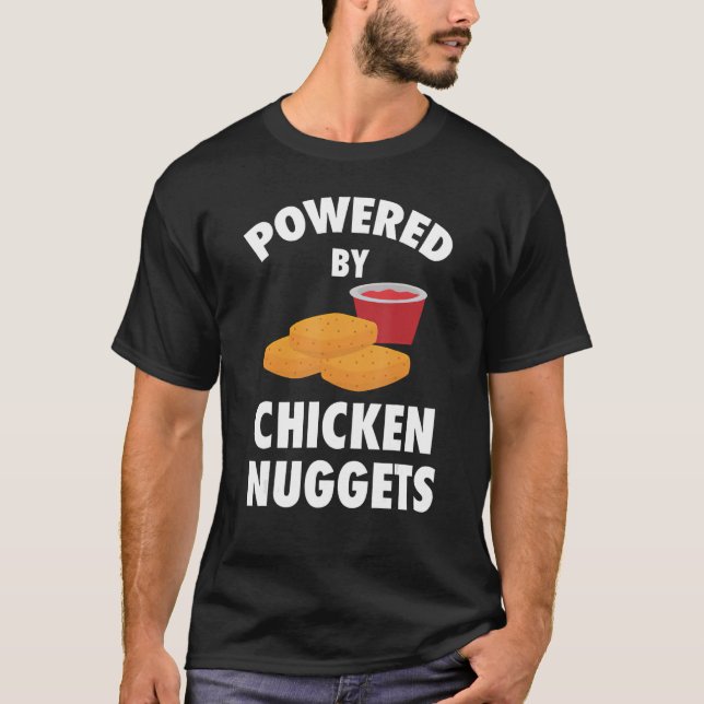 Hühnernugget mit schnellem Nugget-Futter T-Shirt (Vorderseite)