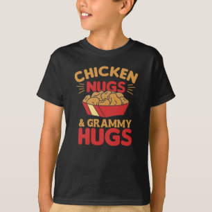 Hühnernugs und Grammatikhühner Funny Food Nuggets T-Shirt