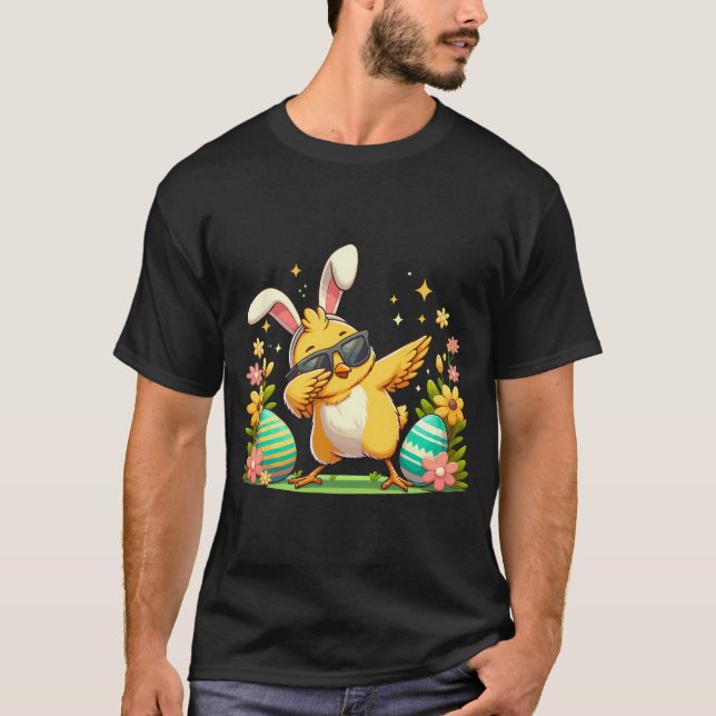 Hühneroaster gekleidet als sonnige Hühnereier Ba T-Shirt (Vorderseite)