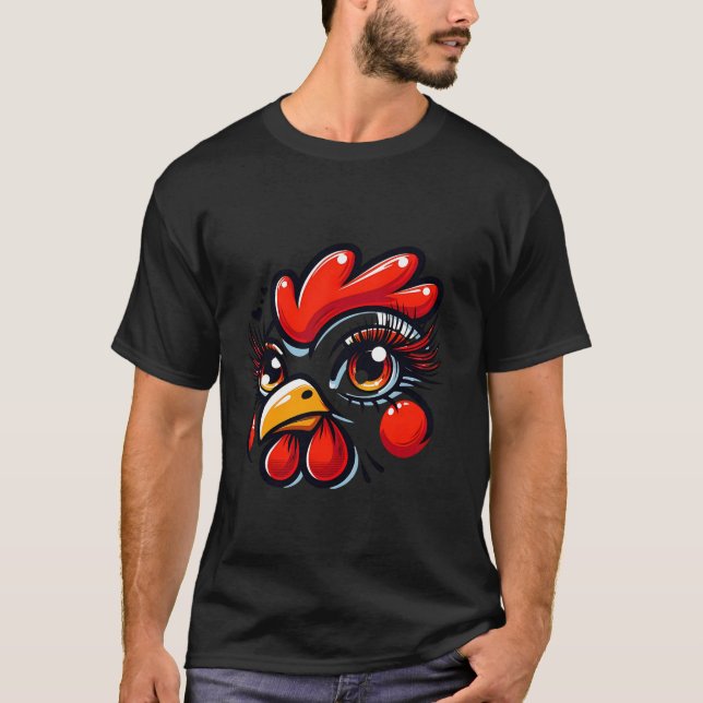 Hühneroutfit House Hühnerkostüm Hühnerhahn Hallo T-Shirt (Vorderseite)
