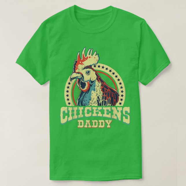 Hühnerpapa-Bauer T-Shirt (Design vorne)