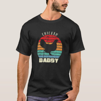 Hühnerpapa Geflügeldaddy Lustiger Bauernhof Retro T-Shirt