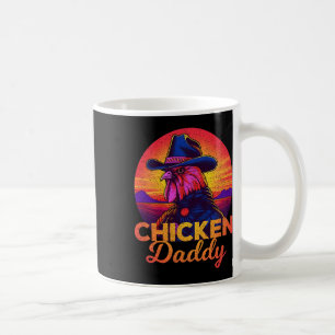 Hühnerpapa Lustiger Cowboy-Hahn Bauernhof Homestea Kaffeetasse