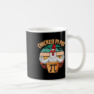Hühnerpot Pi Apparel Pi Tag Vintag Retro Math Kaffeetasse
