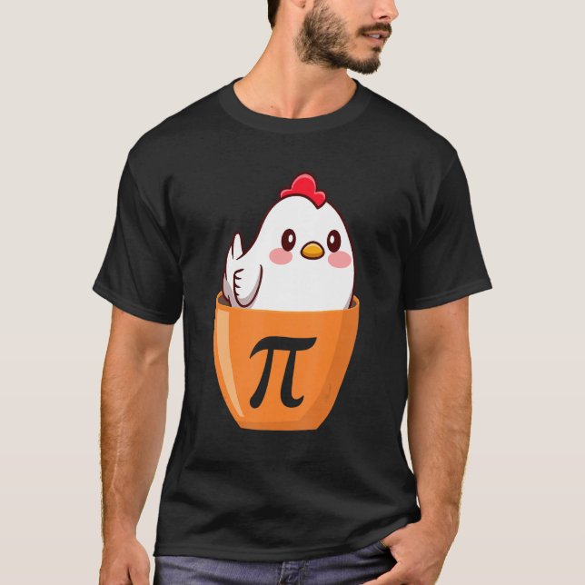 Hühnerpot-Pi-Kostüm, Math-Day-Mathematik-Kostüm T-Shirt (Vorderseite)
