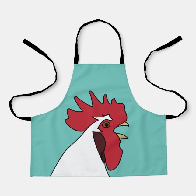 Hühnerrooster Farm Tierkinder Schürze (Vorderseite)