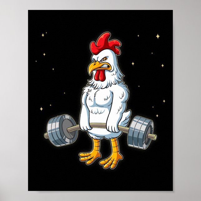 Hühnerschwanz Poster (Vorne)
